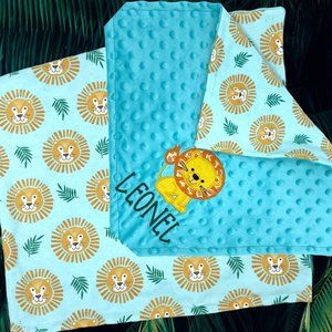 Custom Embroidered  Personalized Baby Blanket